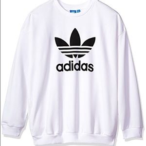 Adidas white crew neck